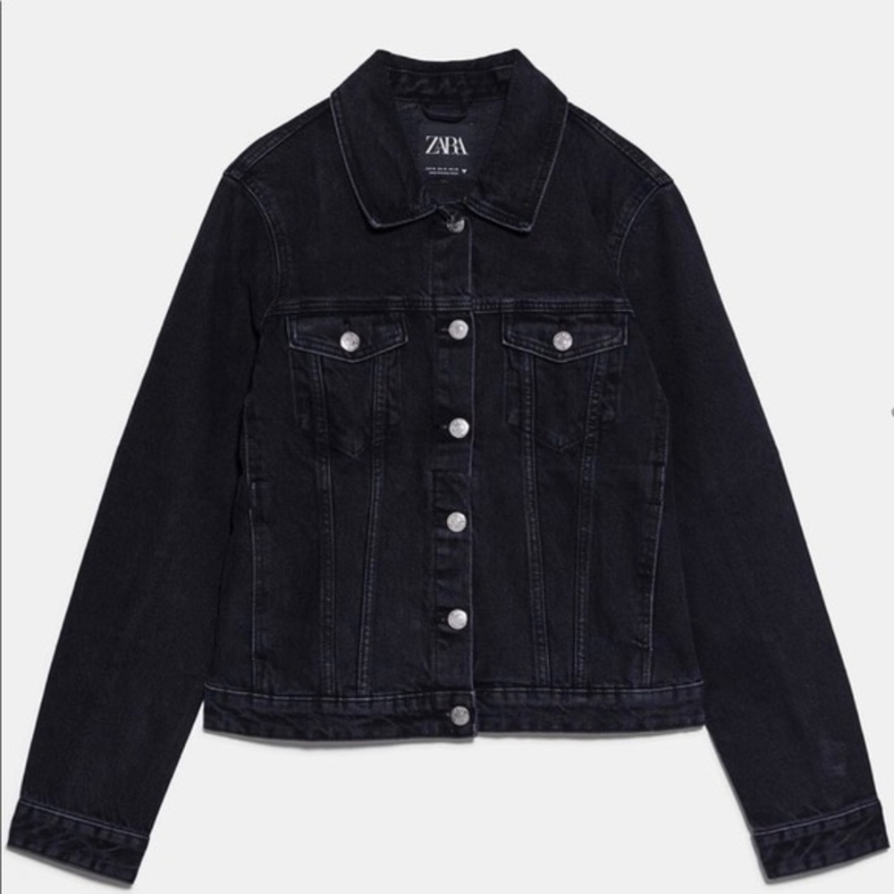 Black Zara Jean Jacket